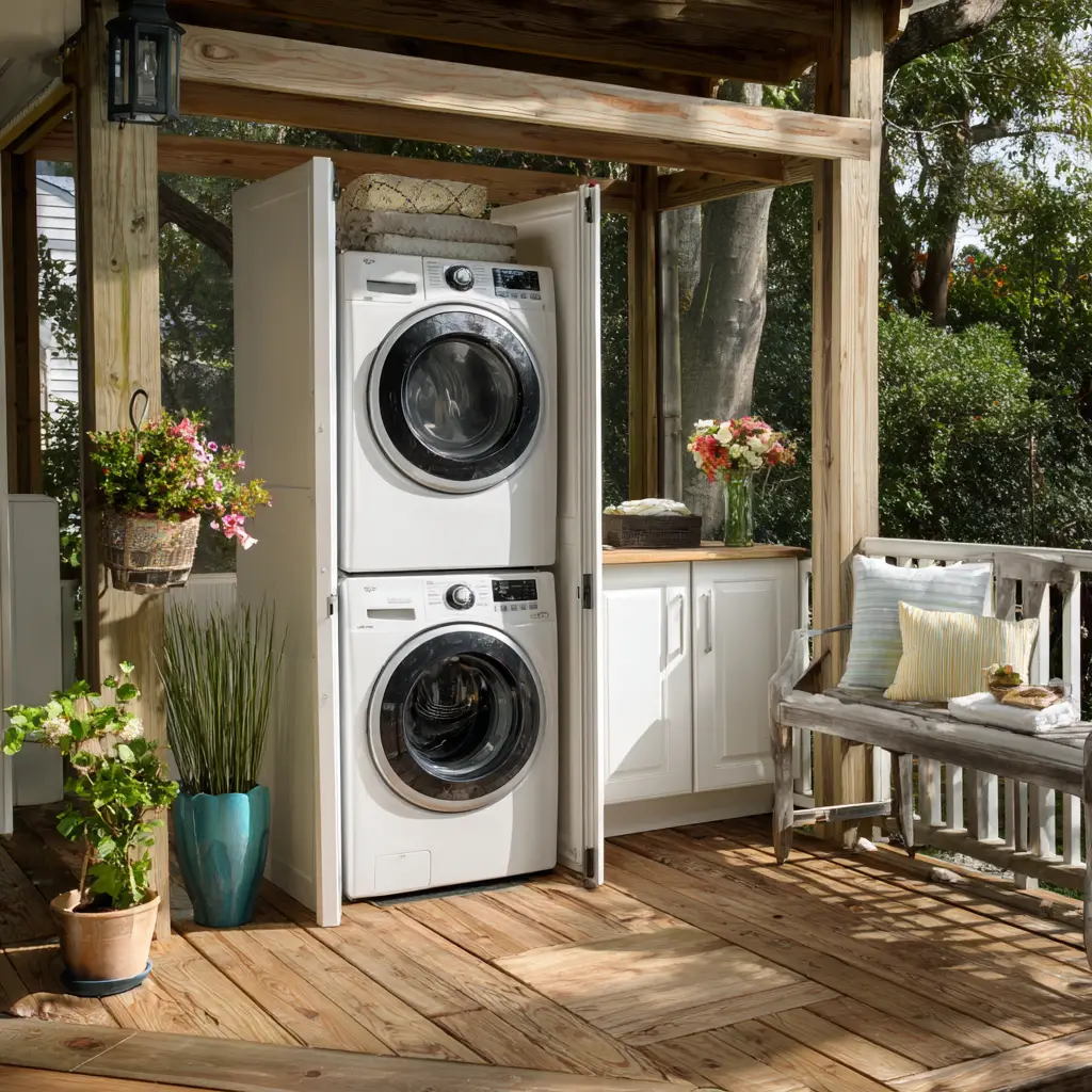 Stack Washer and Dryer Vertically
