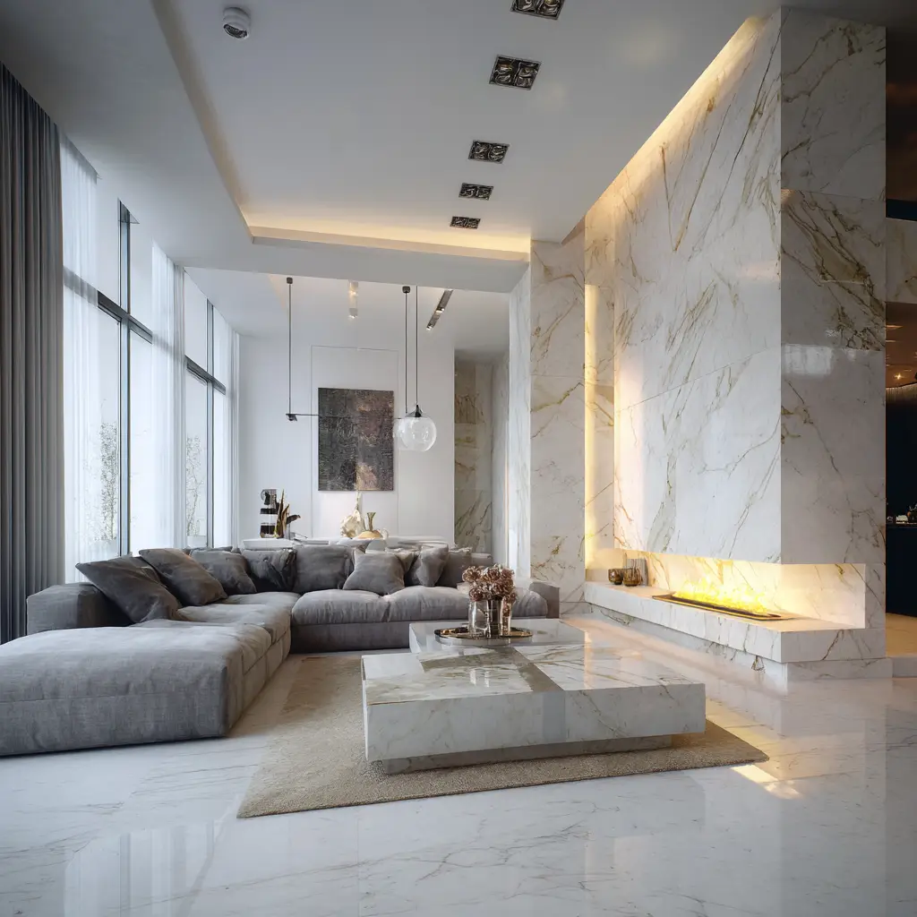 Statement Marble Accents