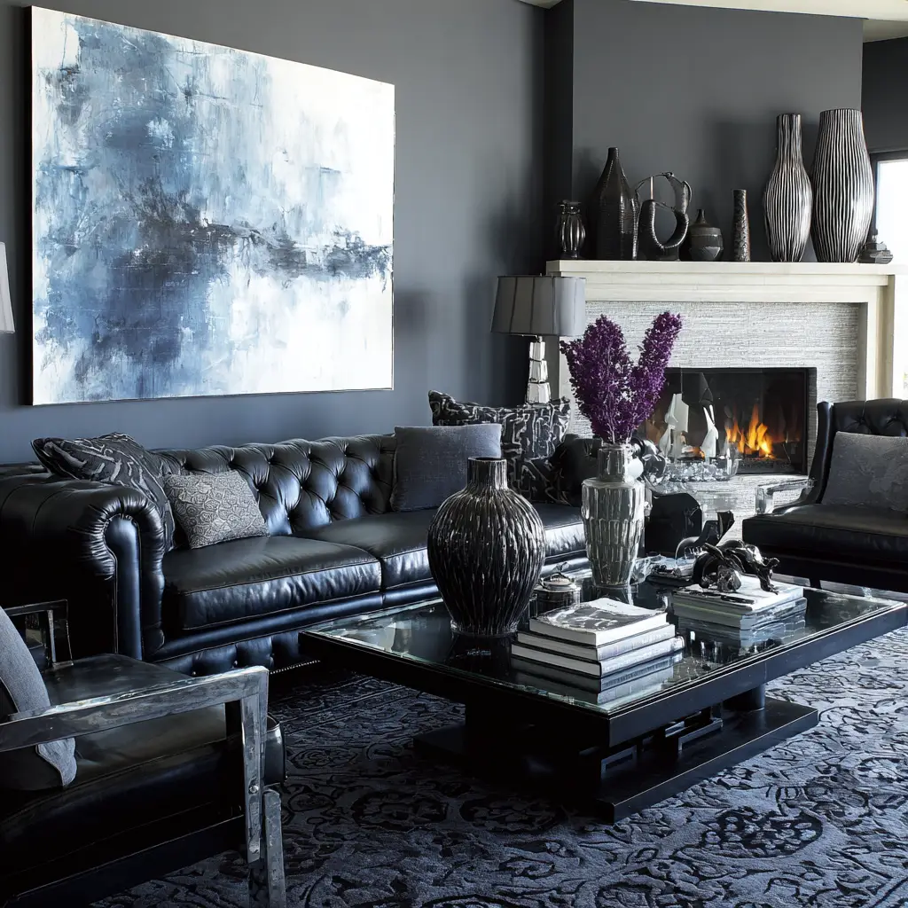 Try Black Leather for a Sleek Look