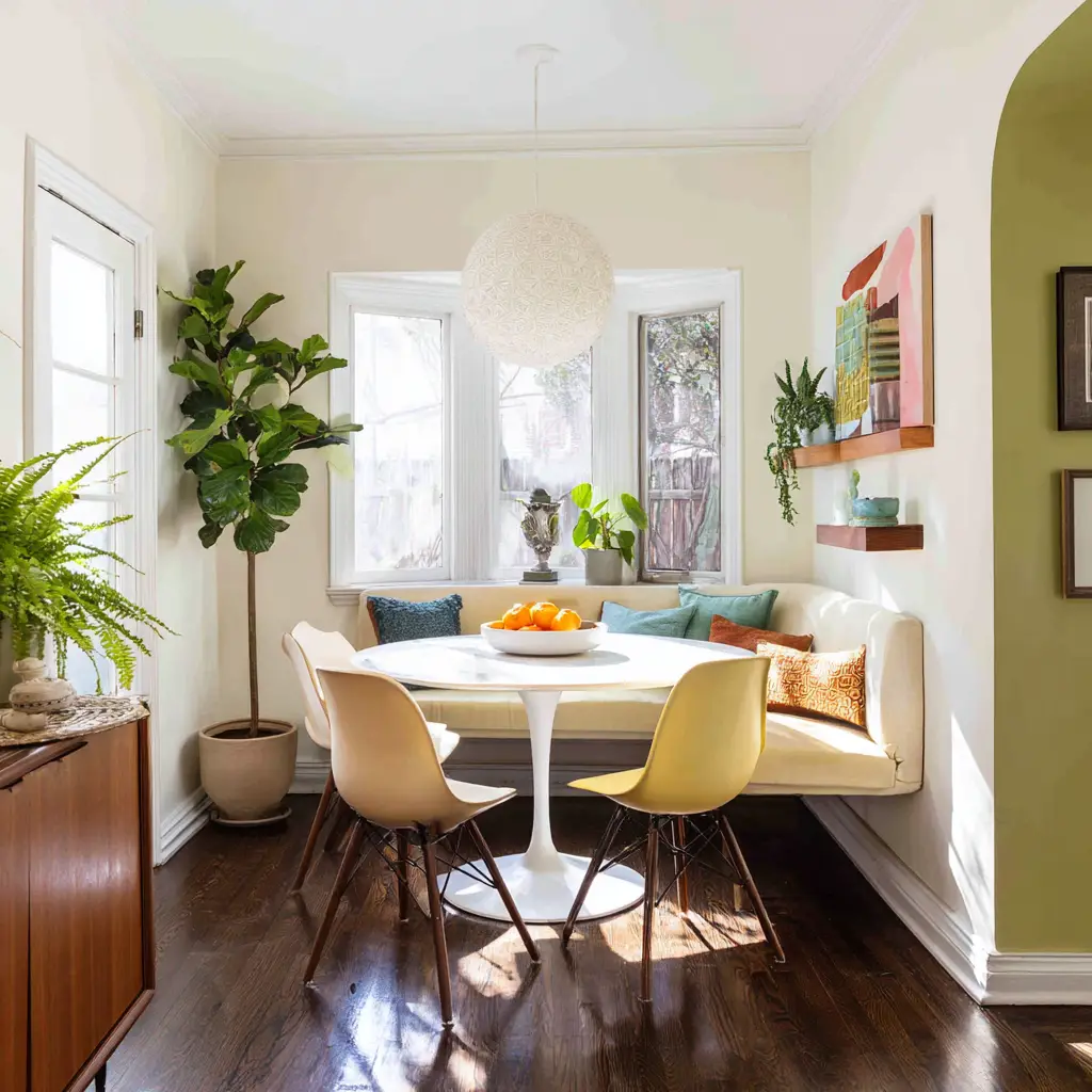 Try a Corner Dining Setup