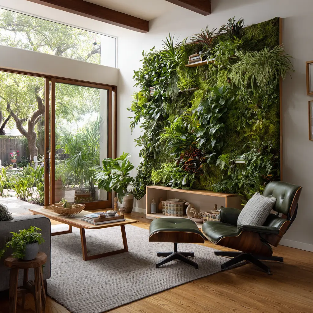 Try a Wall-Mounted Plant Display