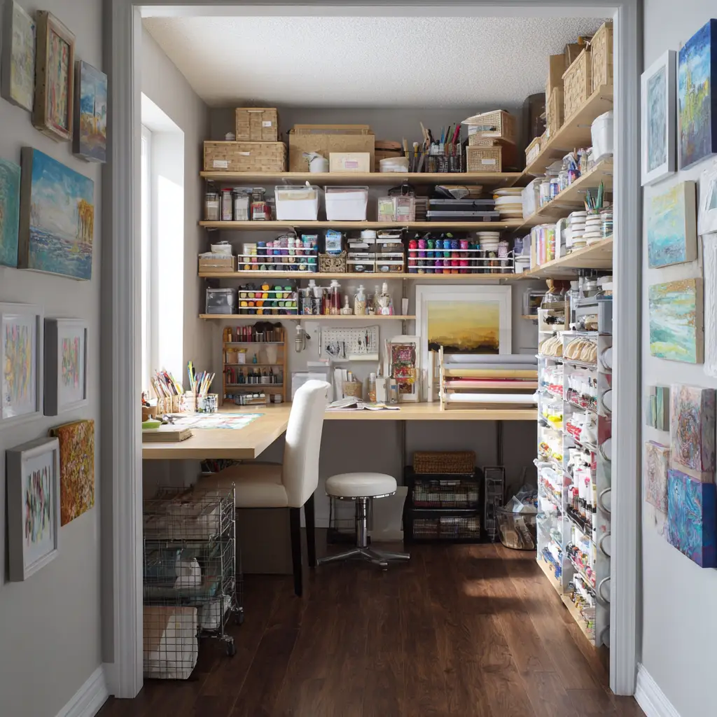 Turn a Closet Into a Craft Station