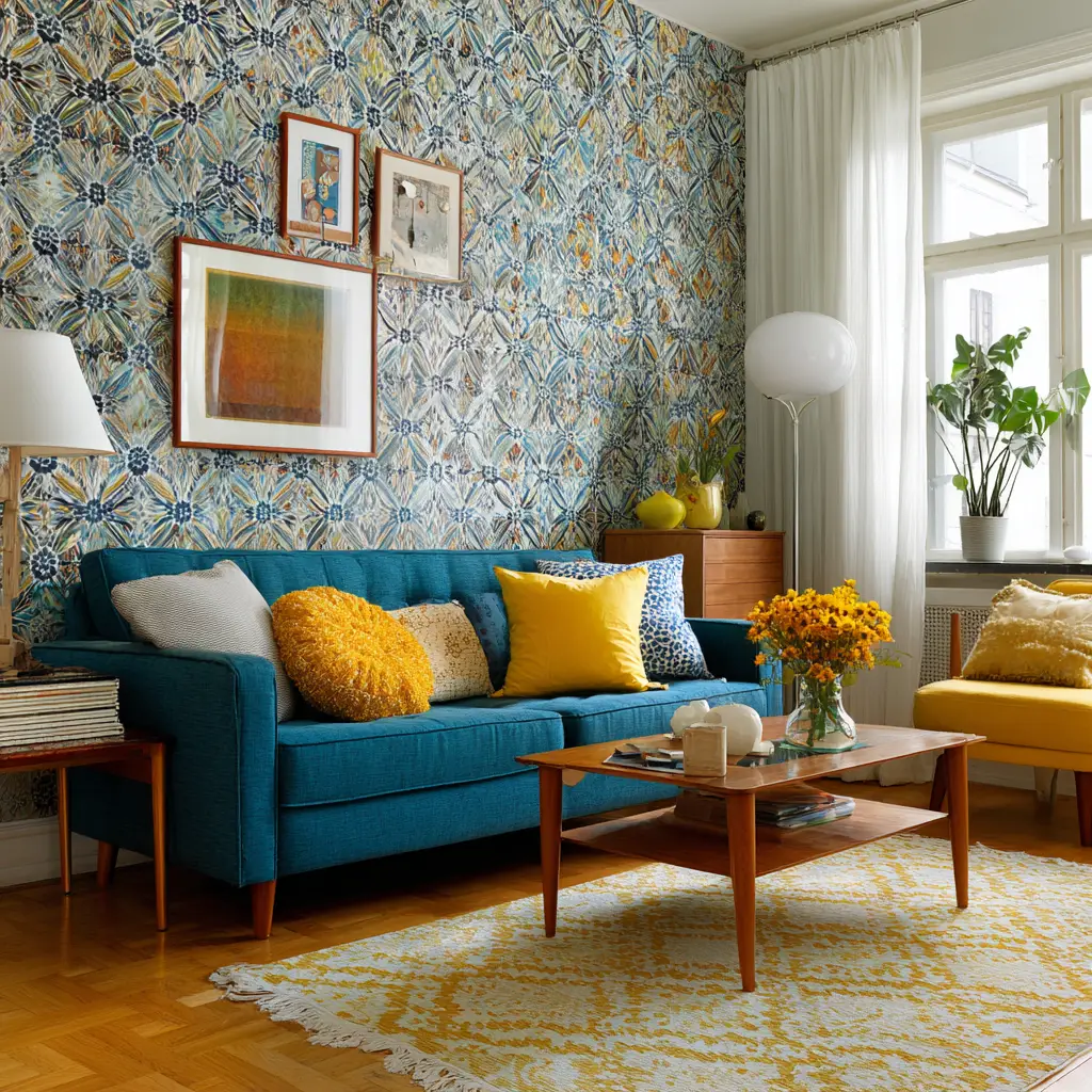 Use Bold Wallpaper on One Wall