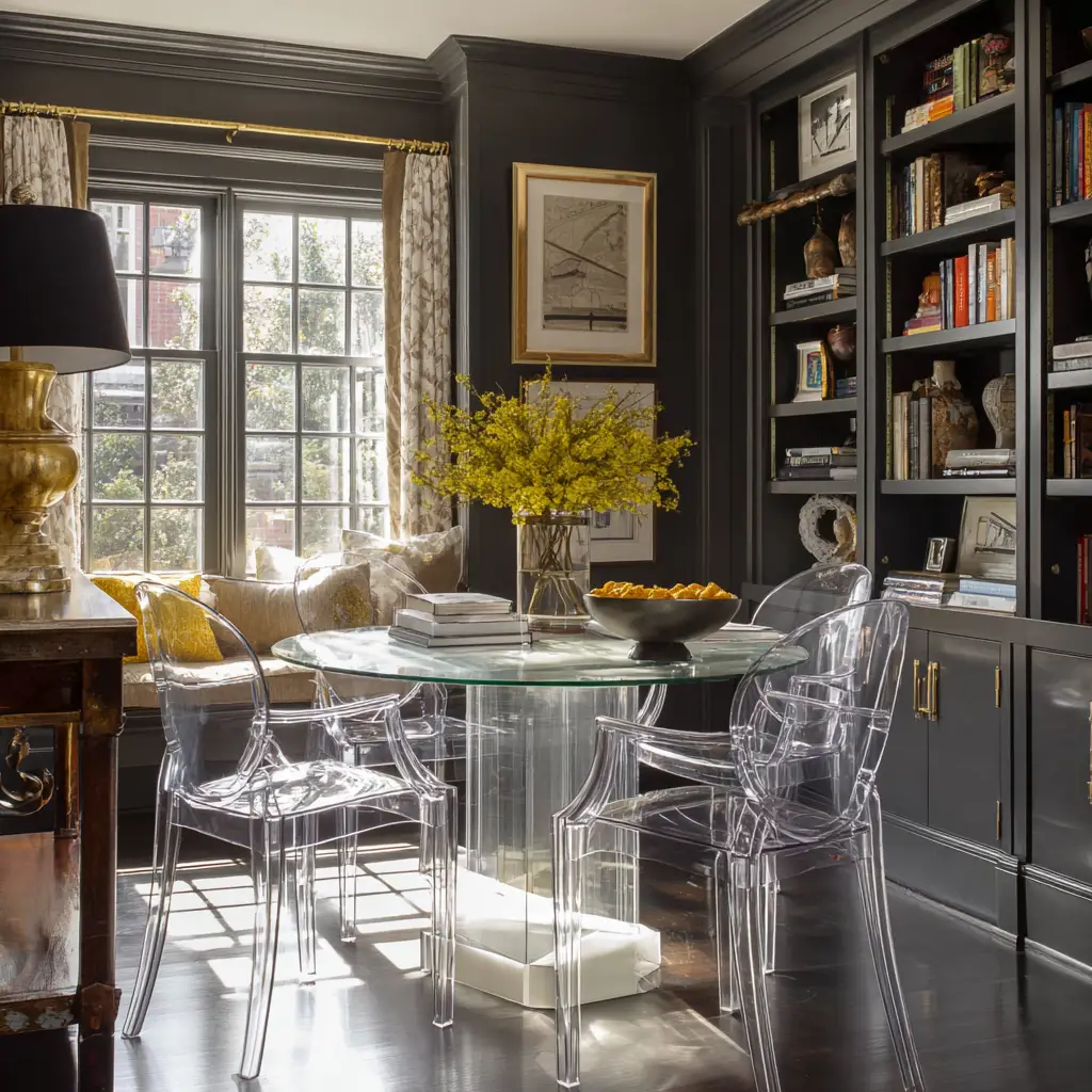  Use Clear or Acrylic Chairs