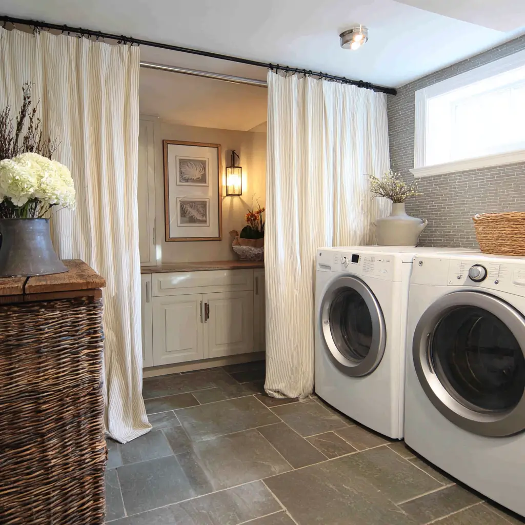 Use Curtains to Separate Spaces