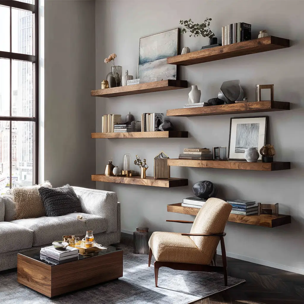 Use Floating Shelves for Style and Function