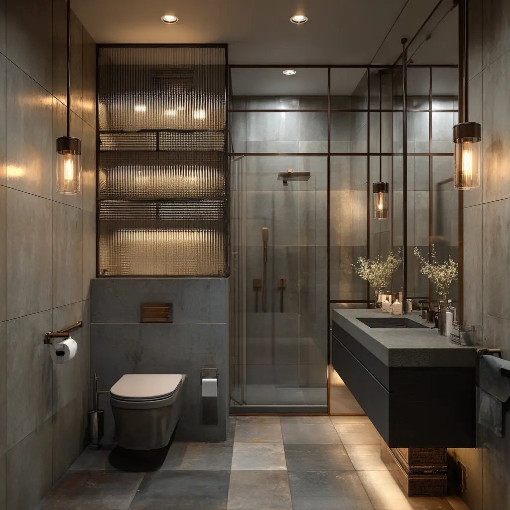 Use Glass and Metal Accents