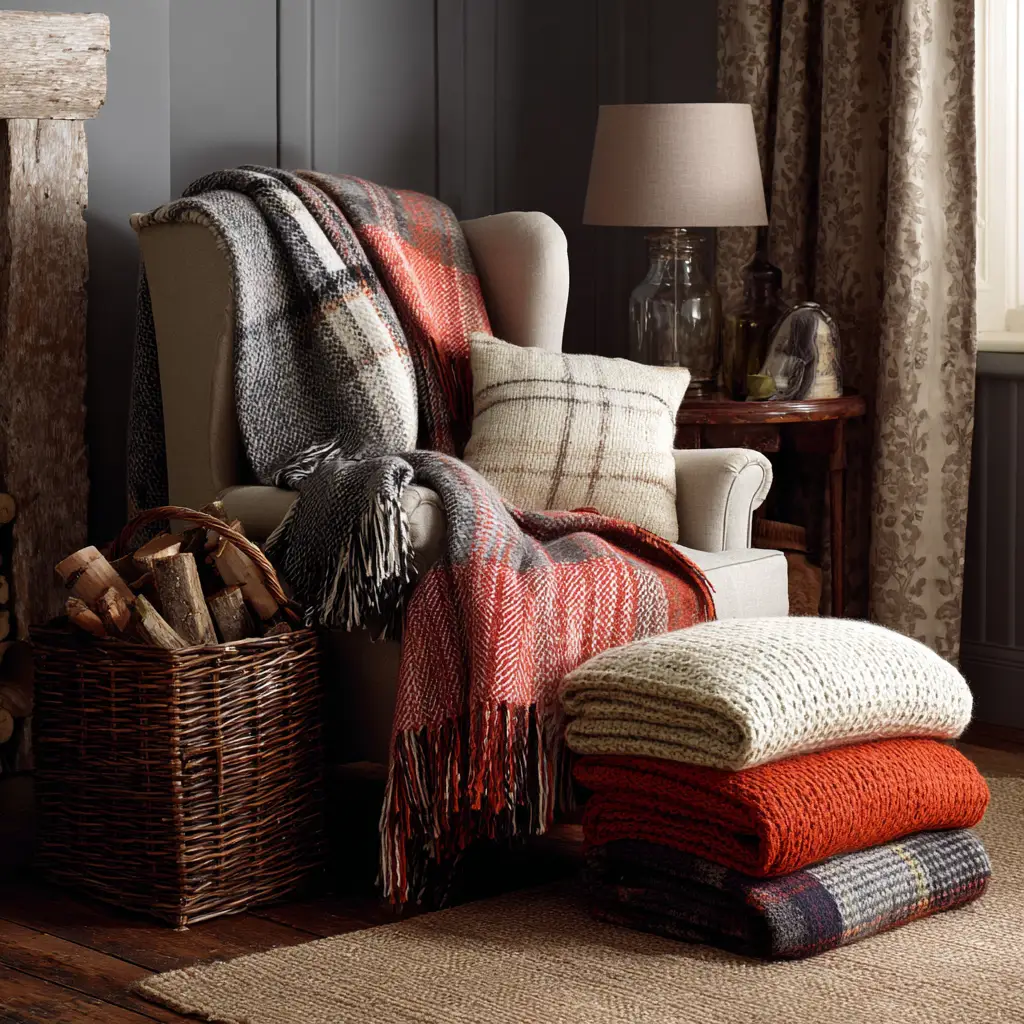 Use Oversized Throw Blankets
