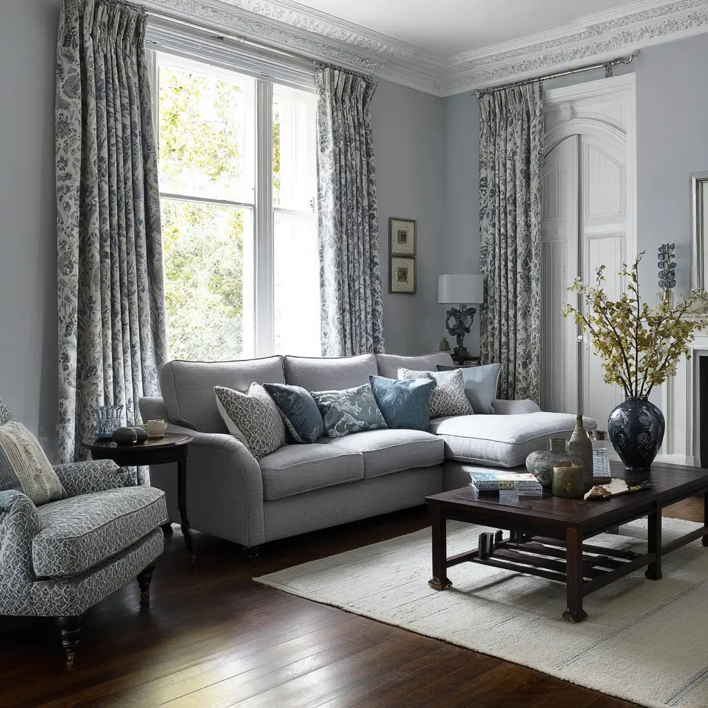 Use Patterned Curtains