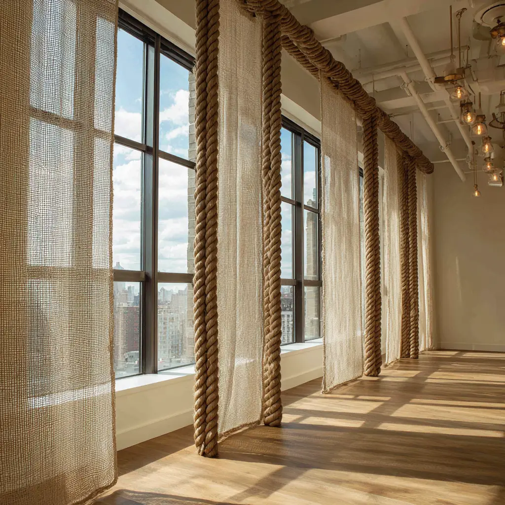Use Rope or Curtain Wire for a Casual Setup