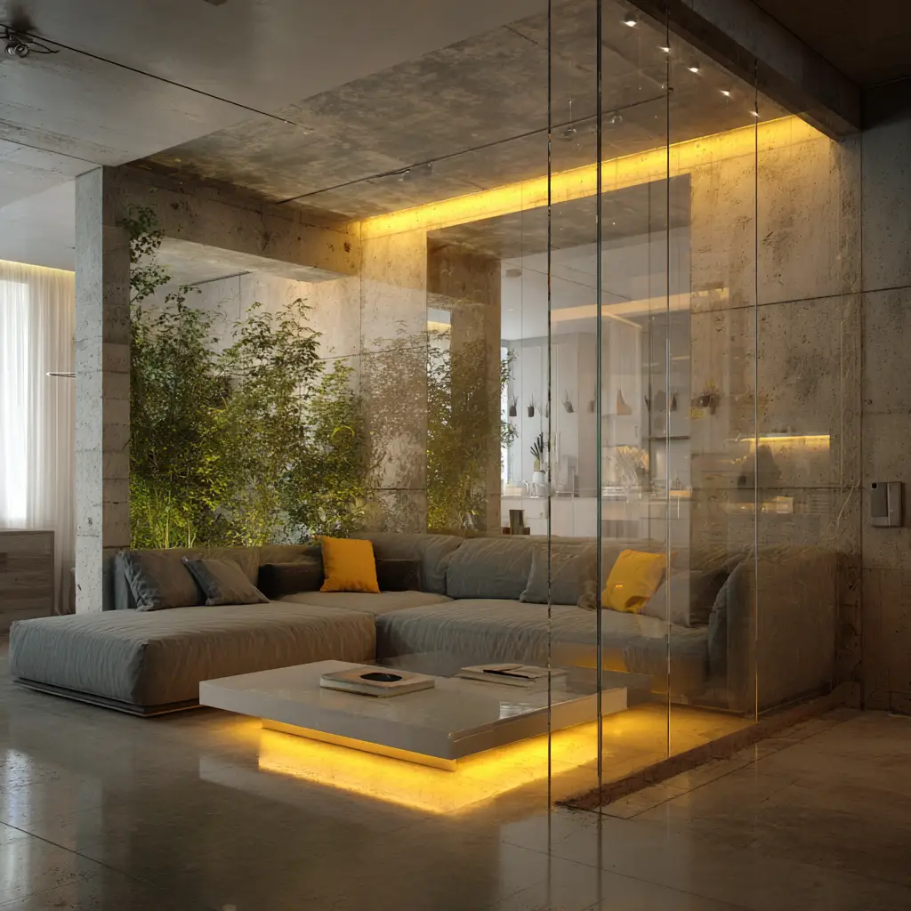 Use Transparent and Reflective Materials
