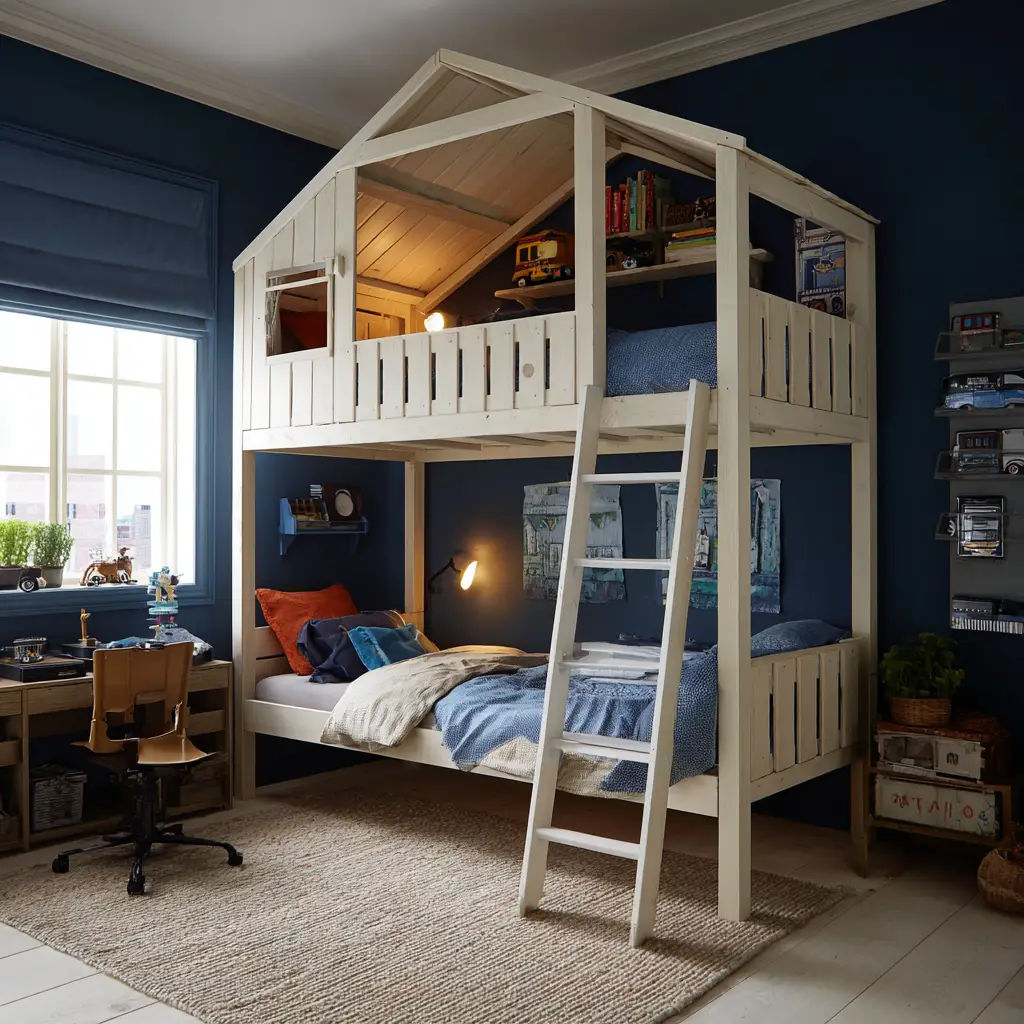 Use a Bunk Bed or Lofted Bed