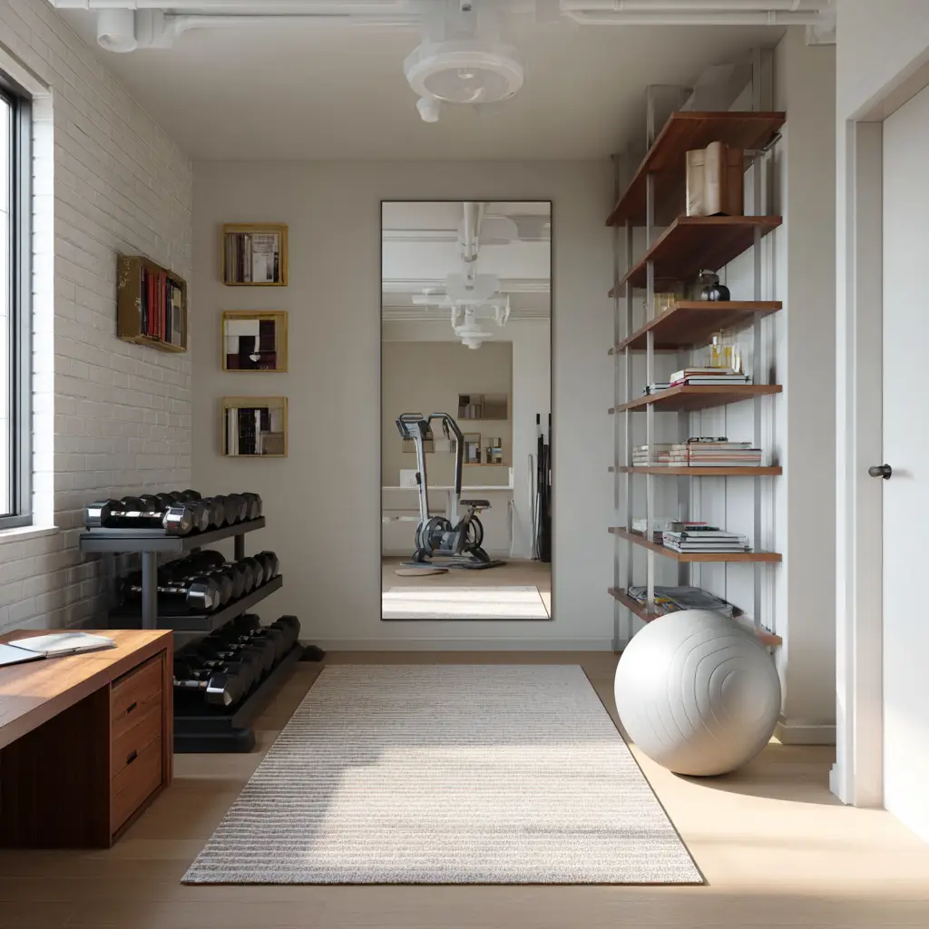 Use a Full-Length Mirror to Open Up the Room