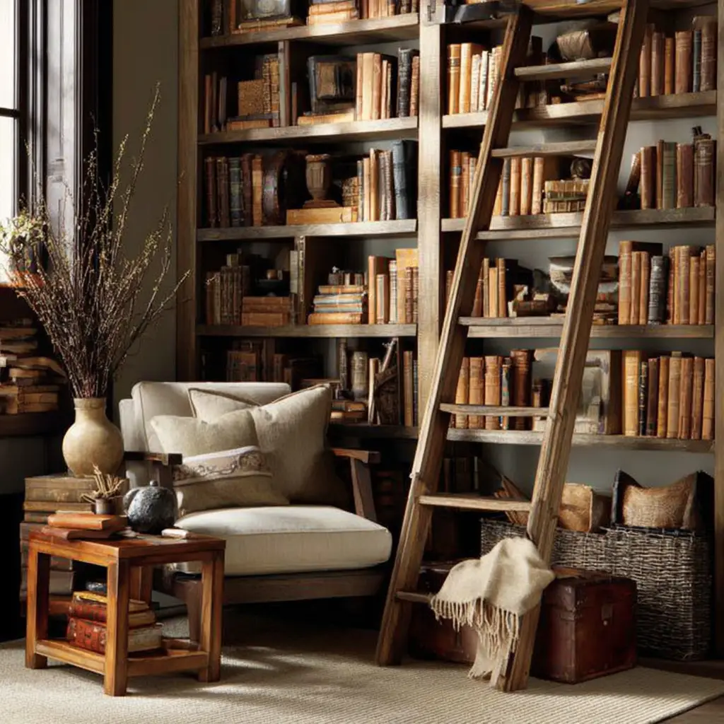 Use a Ladder Shelf