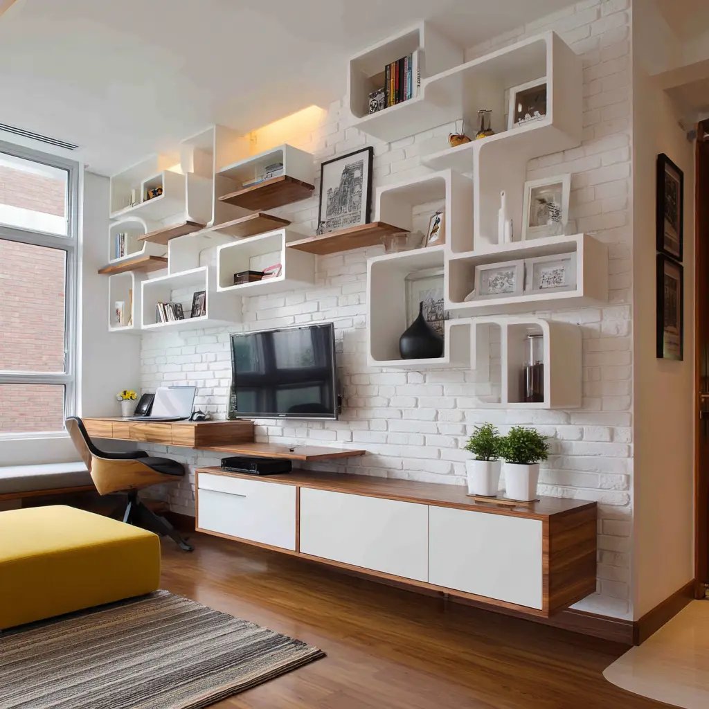Utilize Wall-Mounted Storage