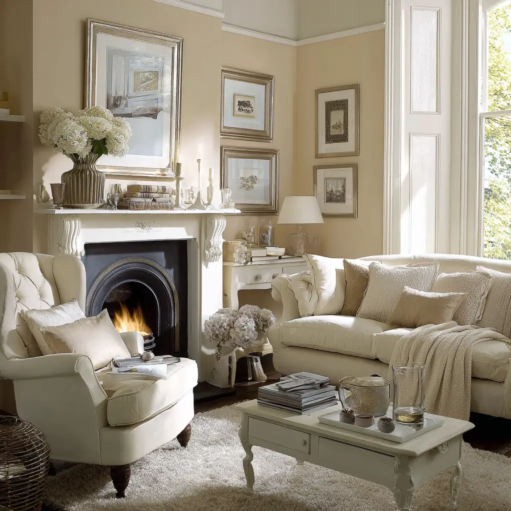 Warm Beige and Soft White
