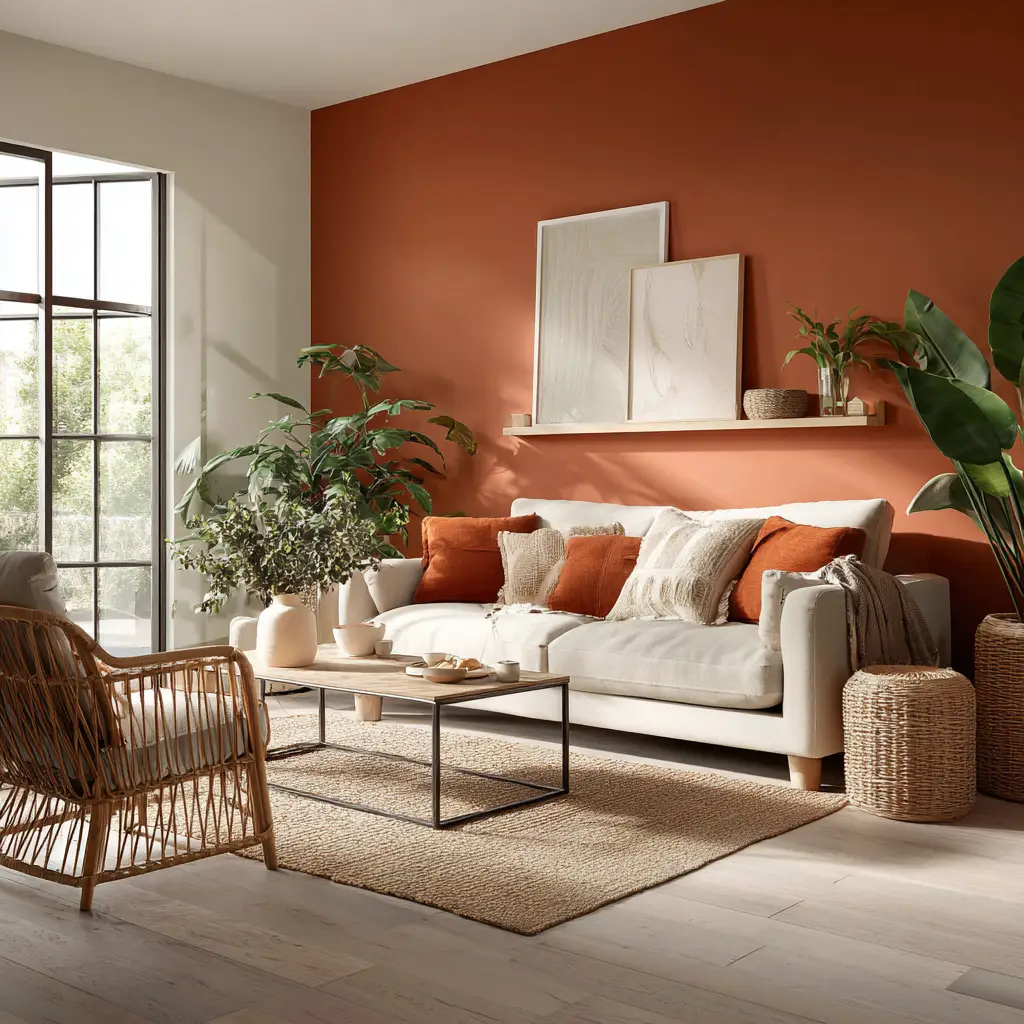  Warm Terracotta and Off-White