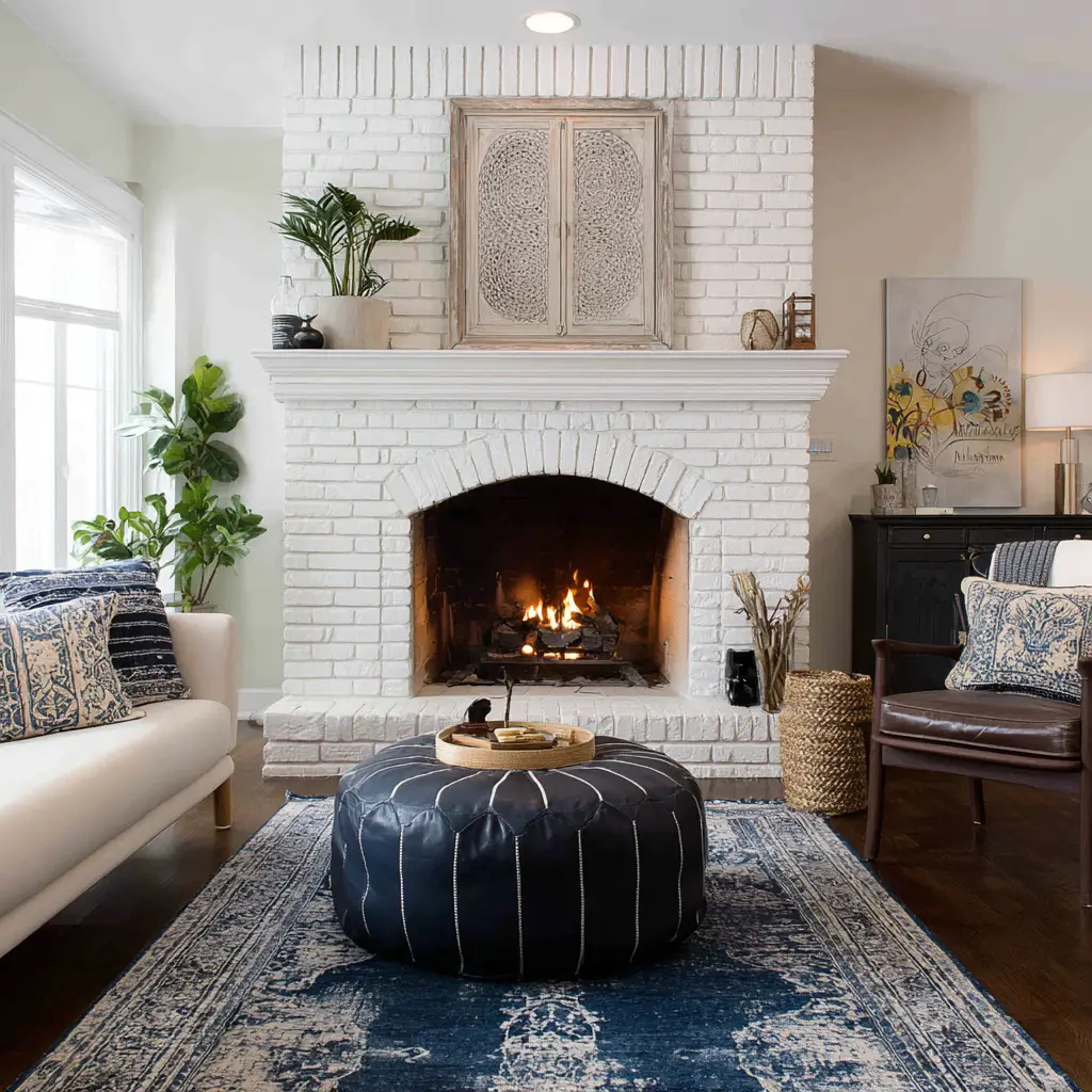 White Brick with Boho Flair