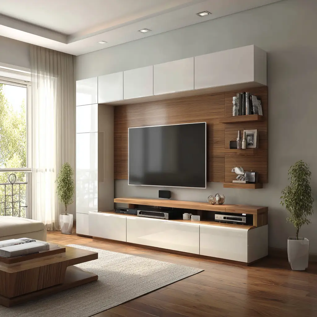 White and Gloss Finish