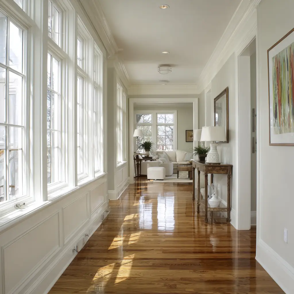 White with Colorful Trim