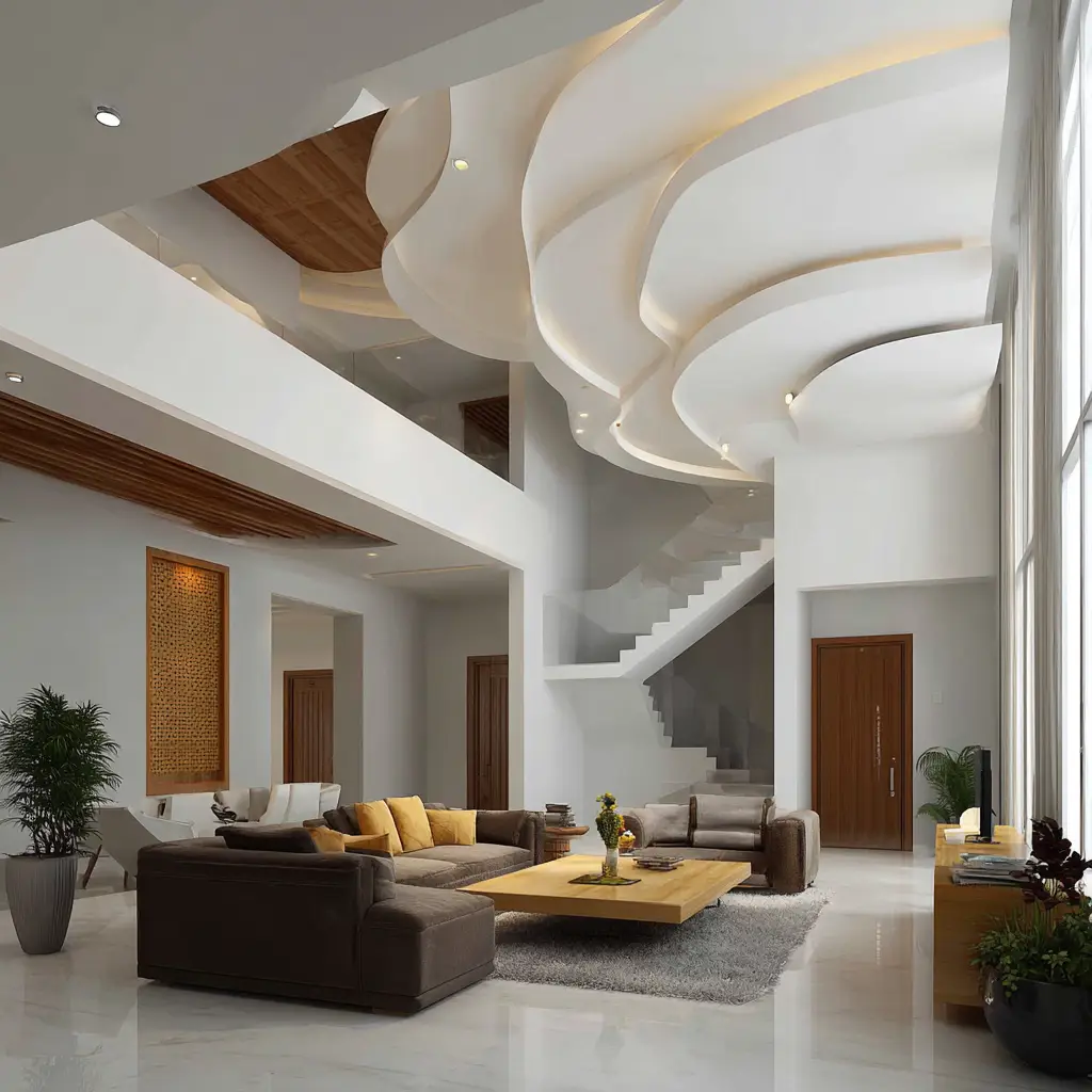Wood Panel Fall Ceiling