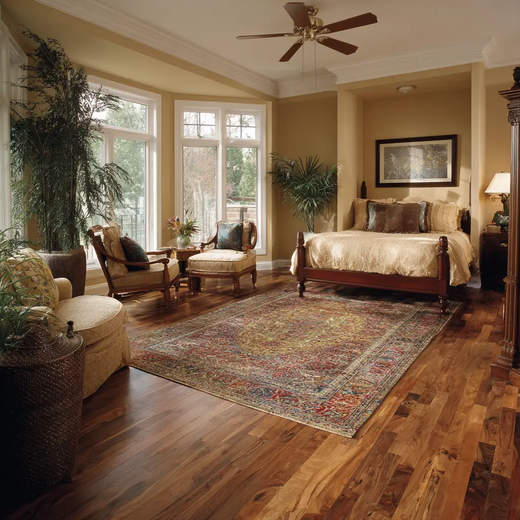 Wooden Flooring with Area Rugs