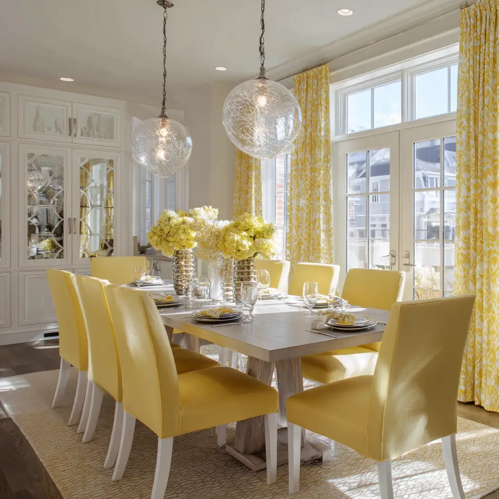Yellow and White