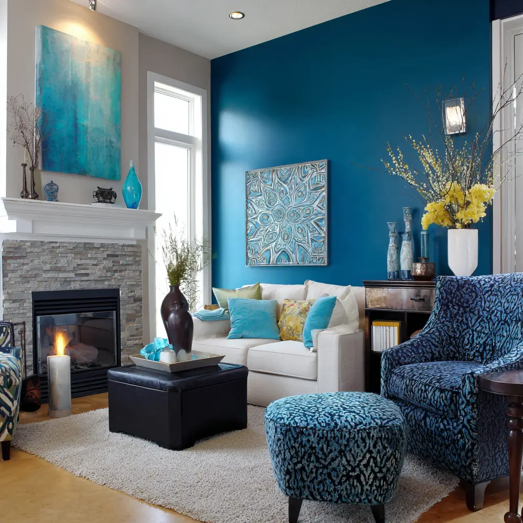  Accent Wall with Bold Paint