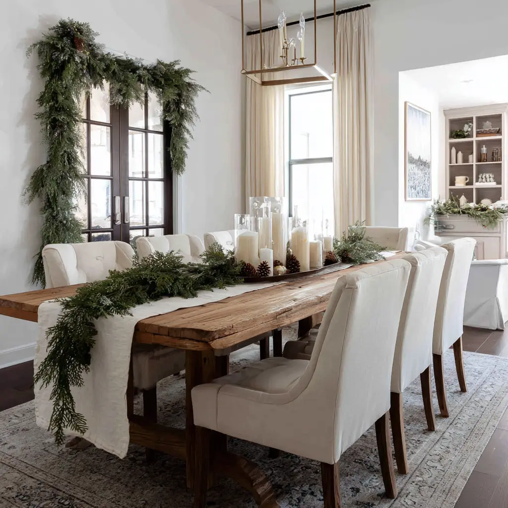 Add Garland to Your Dining Chairs