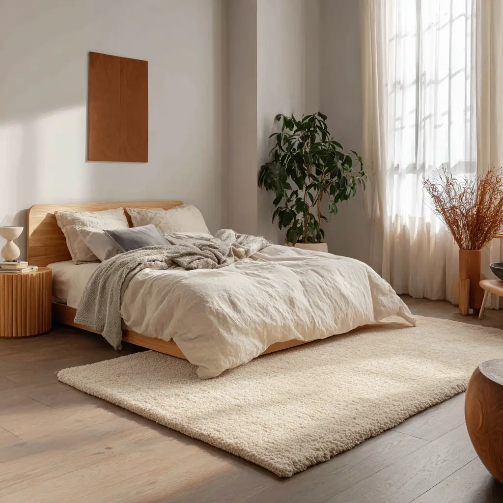 Area rugs in natural textures