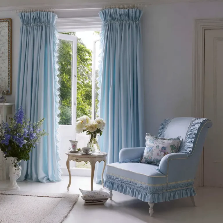 20 Blue Curtains for the Living Room
