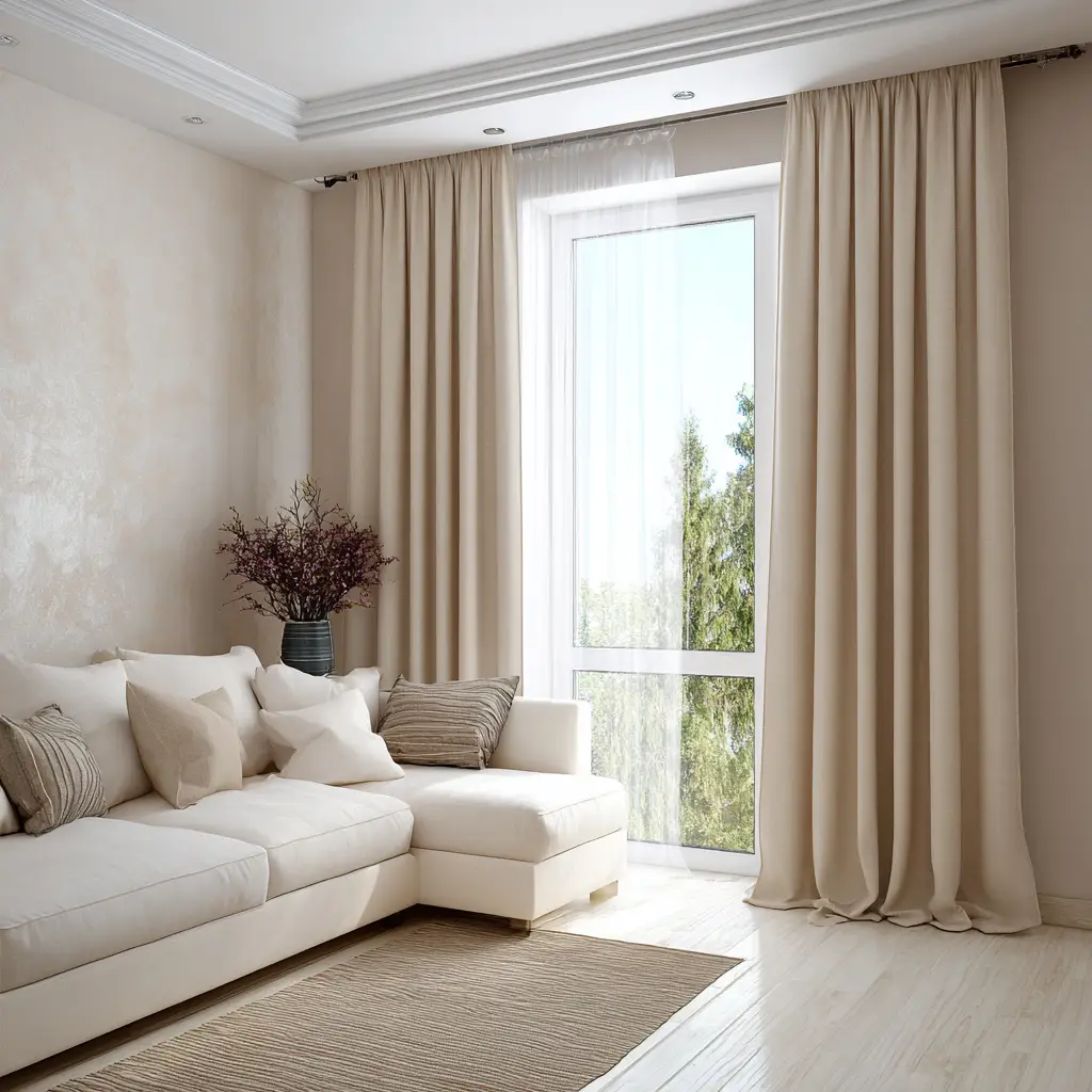 Blackout Beige Curtains