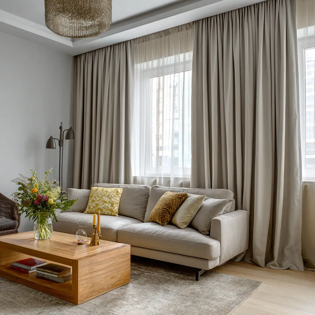 Blackout Lined Linen Curtains