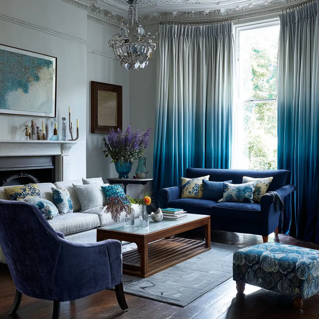 Blue Ombre Curtains