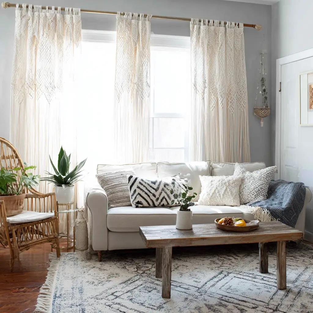 Boho Macramé Curtains