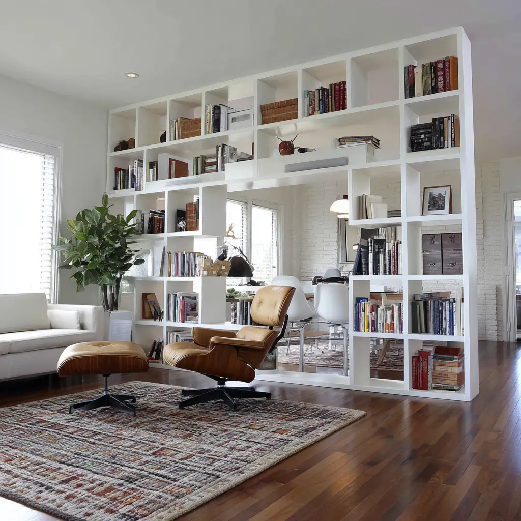 Bookshelves as Room Dividers