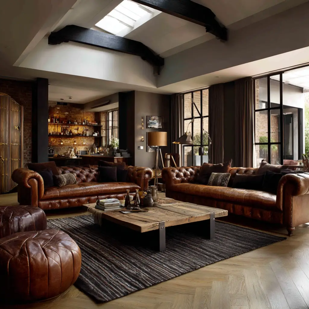 Brown Leather Sofas for Luxury