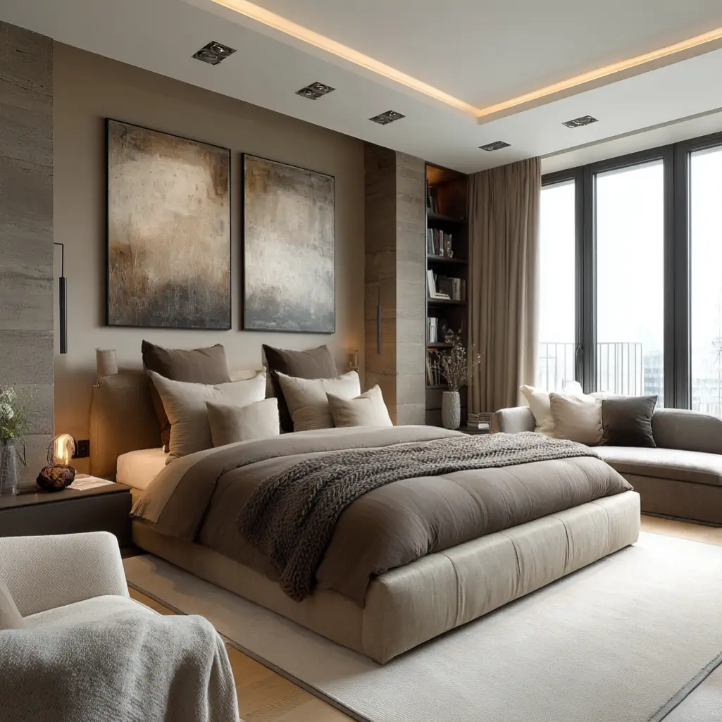 Brown and Beige Minimalist Style