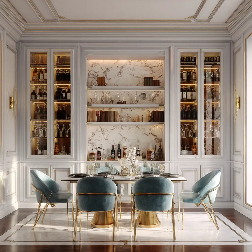 Built-in Storage and Bar Cabinets