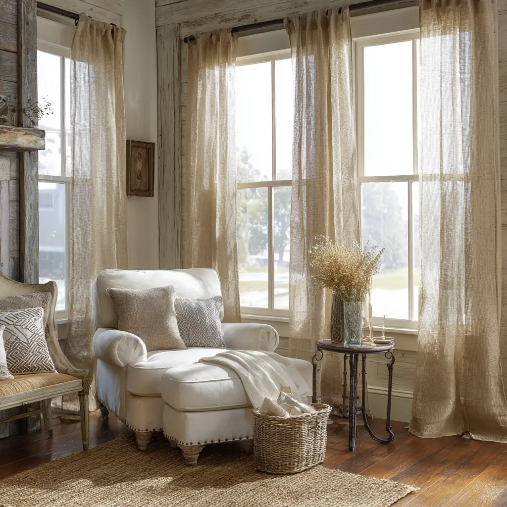 Burlap Curtains