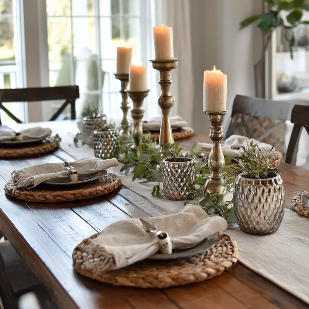 Candlesticks with Tapered Candles
