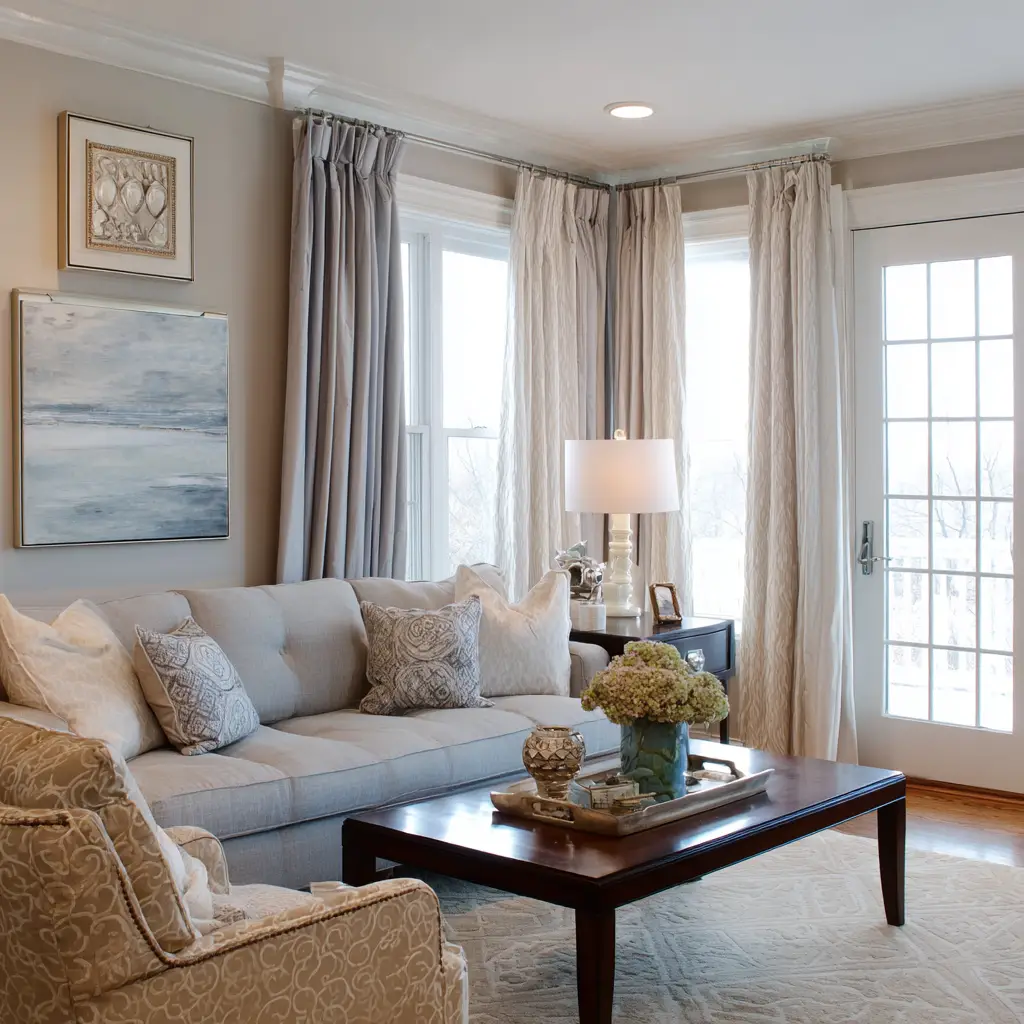 Ceiling-Mounted Curtain Rods