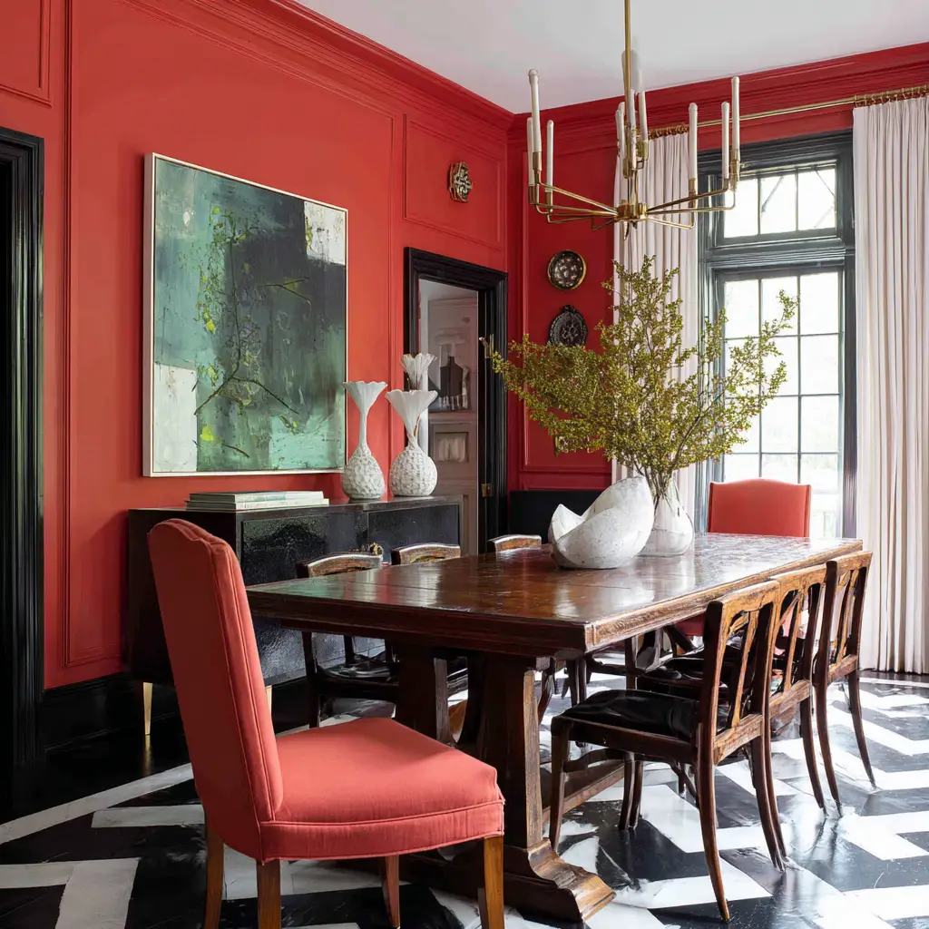 Choose a bold wall color