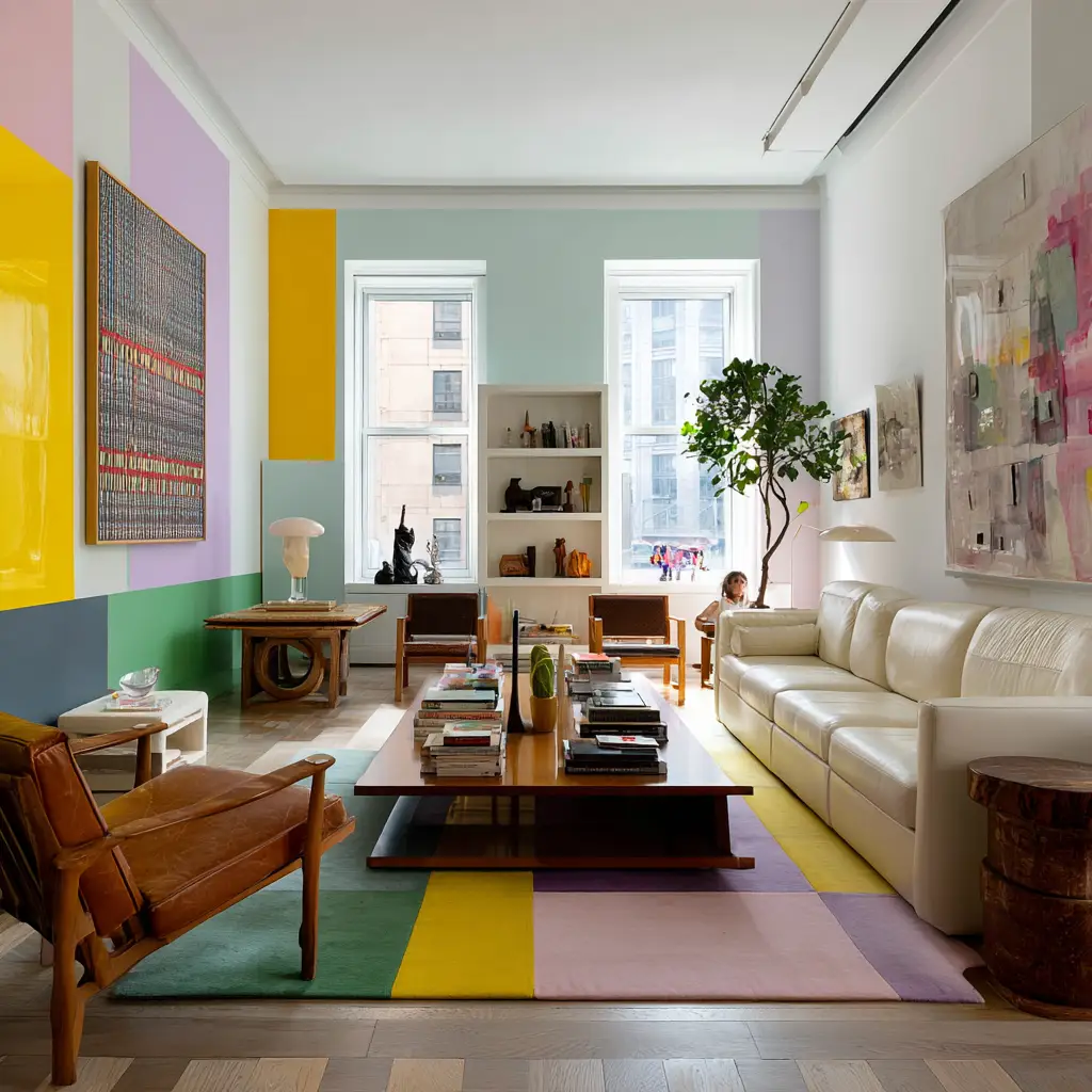 Color-Blocked Walls