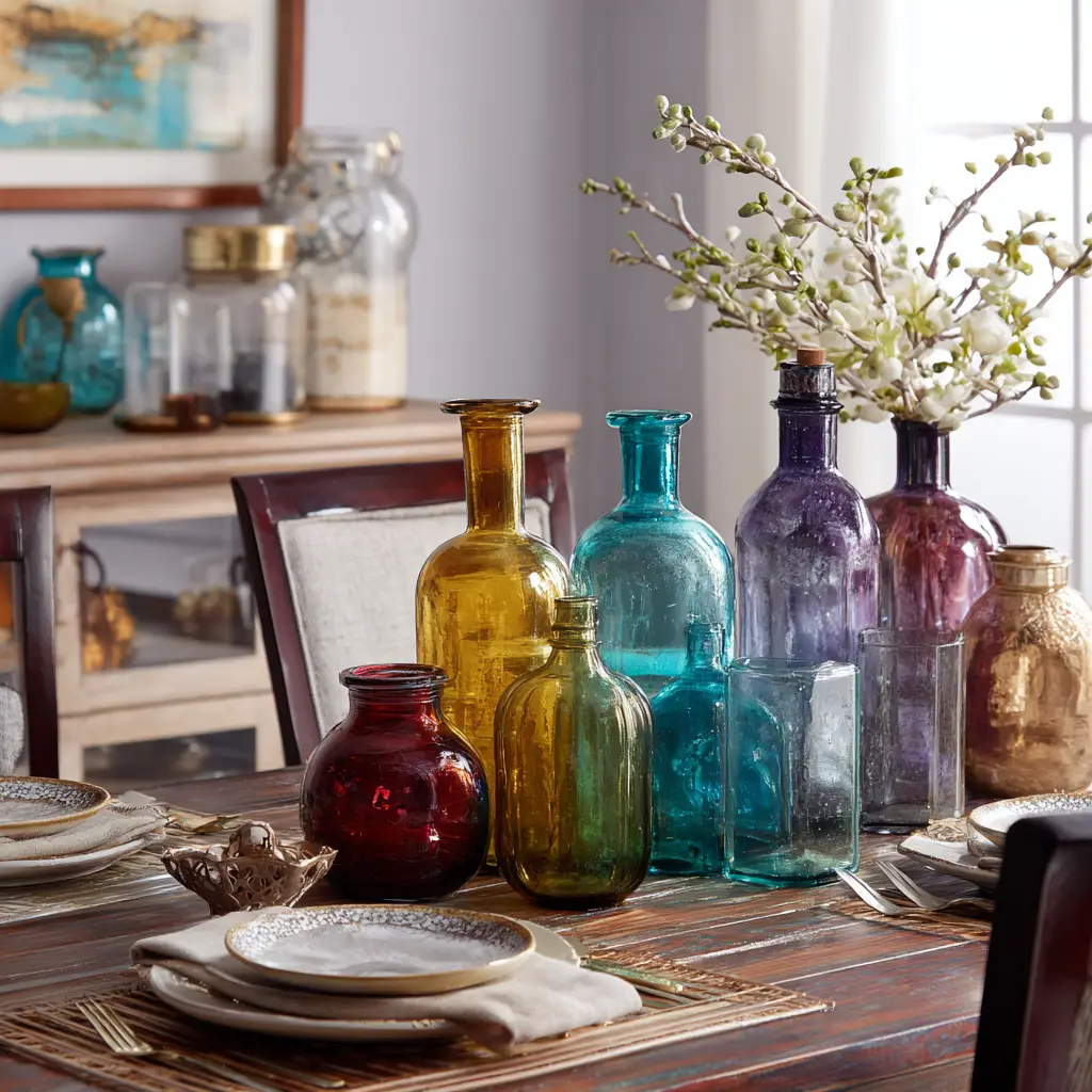 Colored Glass Bottles
