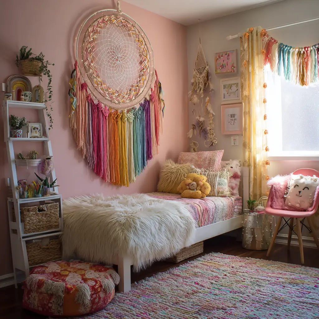 Colorful Dream Catcher for Kids’ Rooms