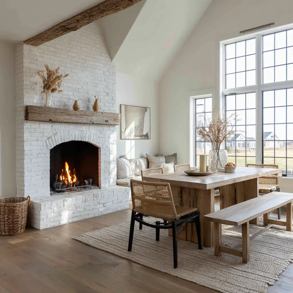 Cozy Fireplace Accent