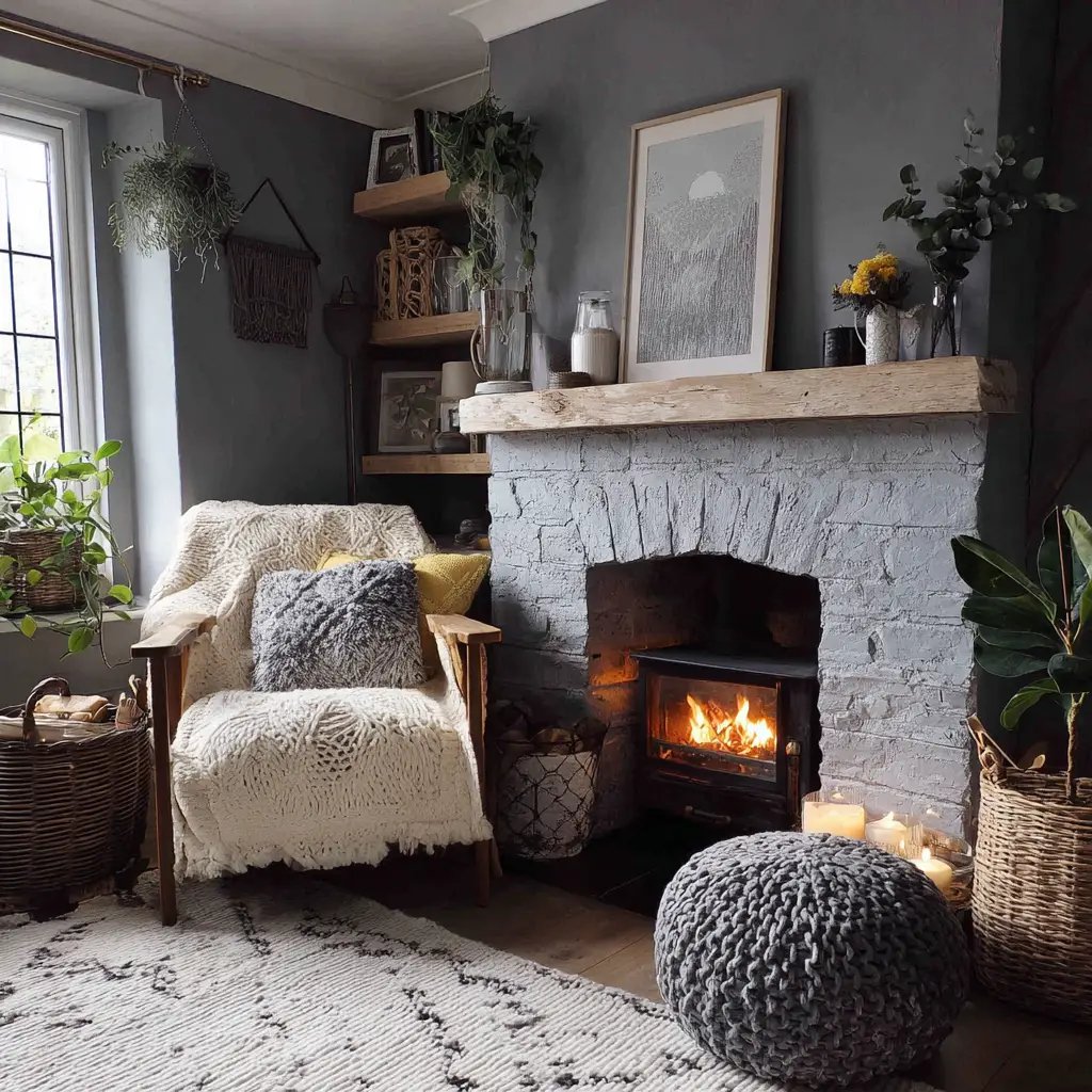 Cozy Fireplace Corner