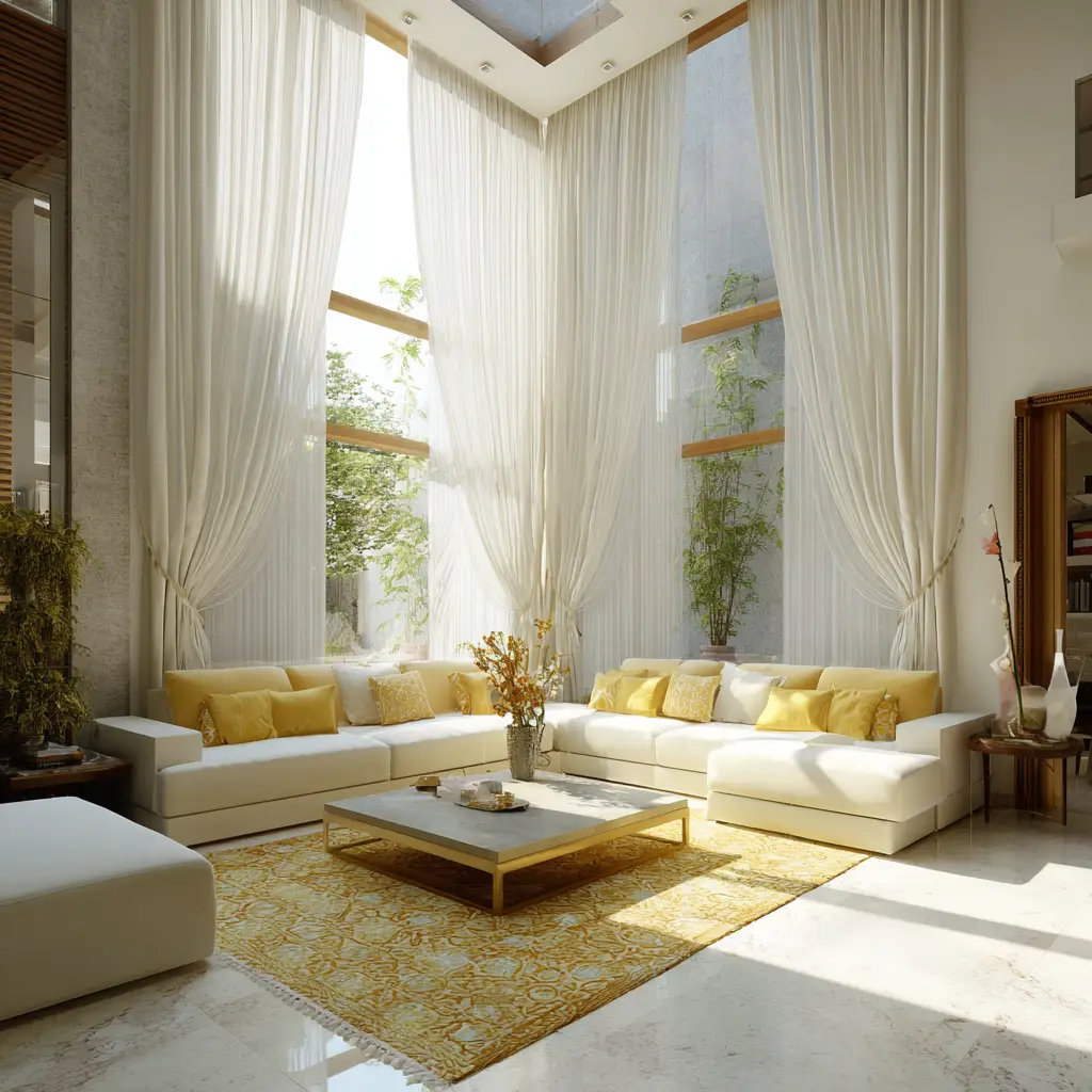 Curtains that Pool Slightly on the Floor