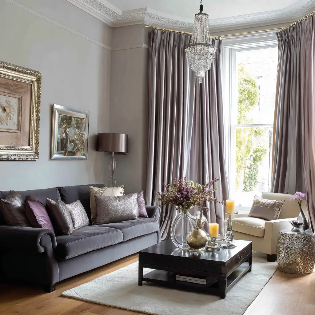 Curtains with Metallic Accents